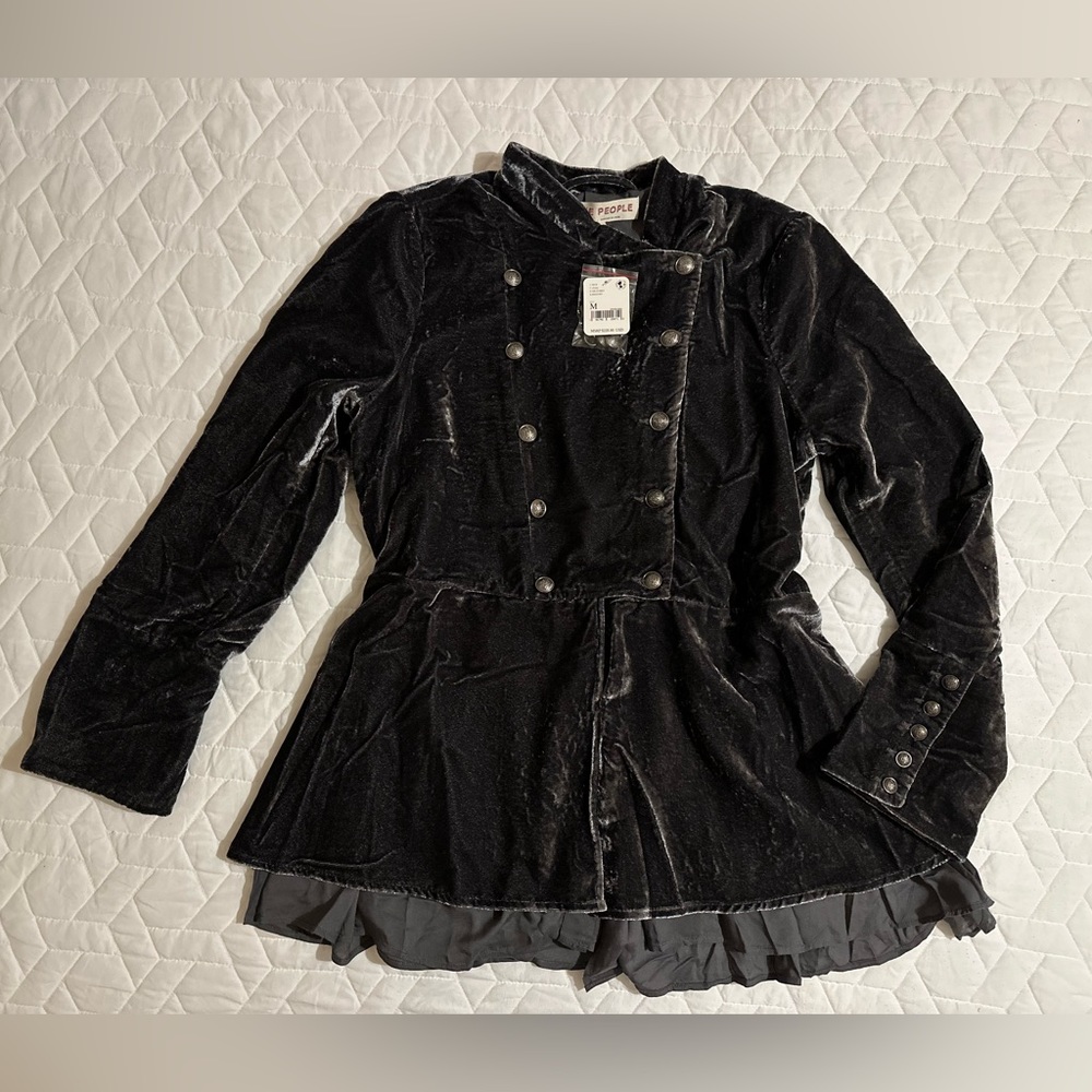 Free People Velvet Jacket Size M NEW!